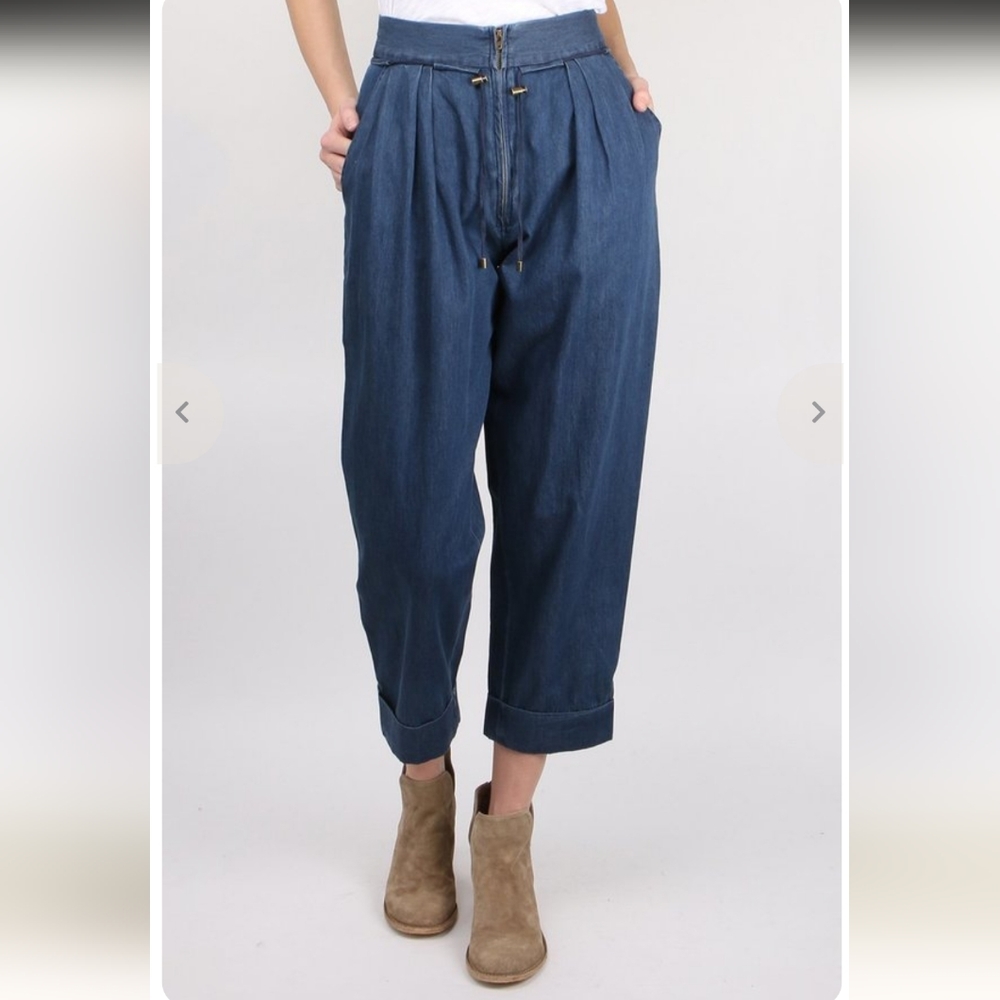 Apiece Apart Vega Easy Pants | Chambray | Size 4